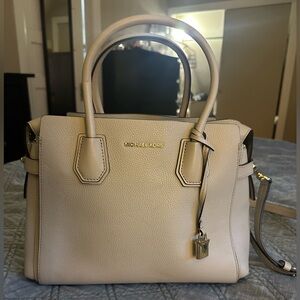 Michael Kors Medium Mercer Pebbled Satchel Bag